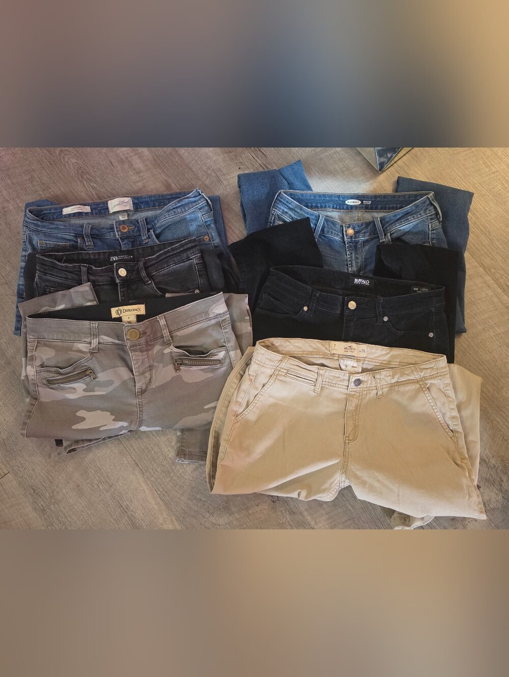 Women's Size 6 Pants Jeans Lot Hollister Old Navy
